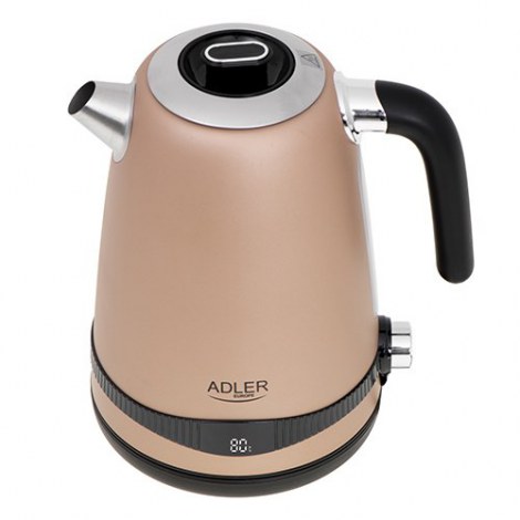 Adler | Kettle | AD 1295 | Electric | 2200 W | 1.7 L | Stainless steel | 360° rotational base | Golden - 4